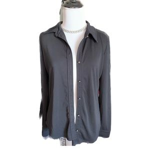 Vintage Black Button Down Top by Liz Claiborne.